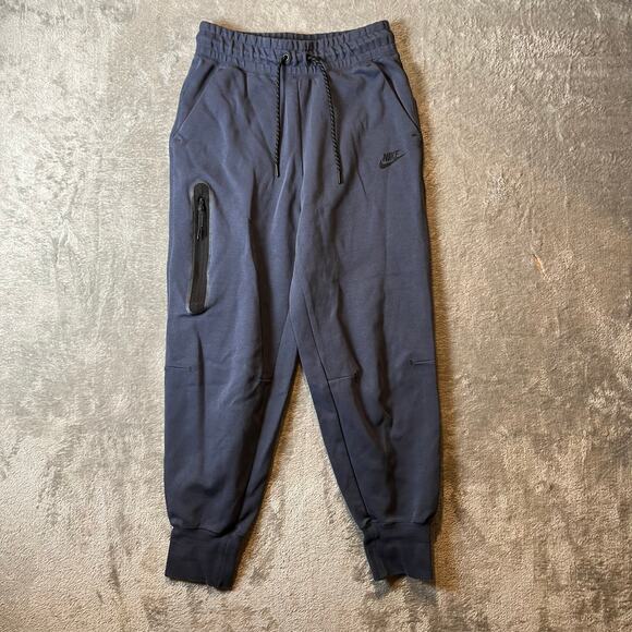 Nike Women's Sportswear Tech‎ Fleece Mid-Rise Joggers Size Small Blue - Picture 1 of 7